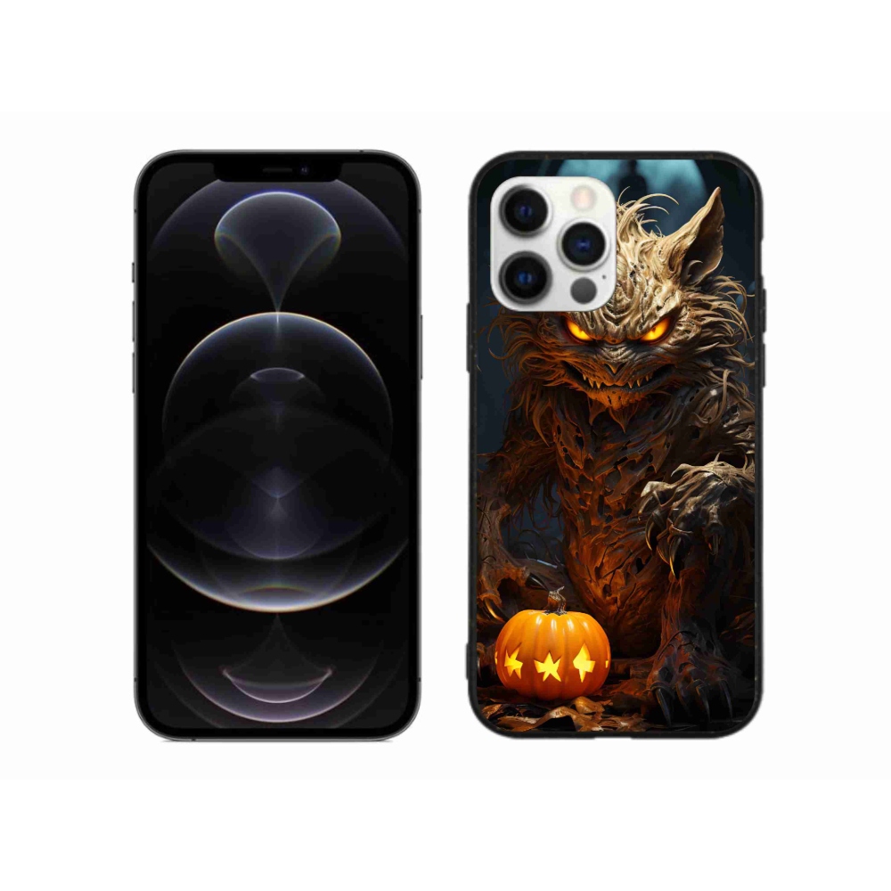 Gélový kryt mmCase na iPhone 12 Pro Max - halloweenska príšera