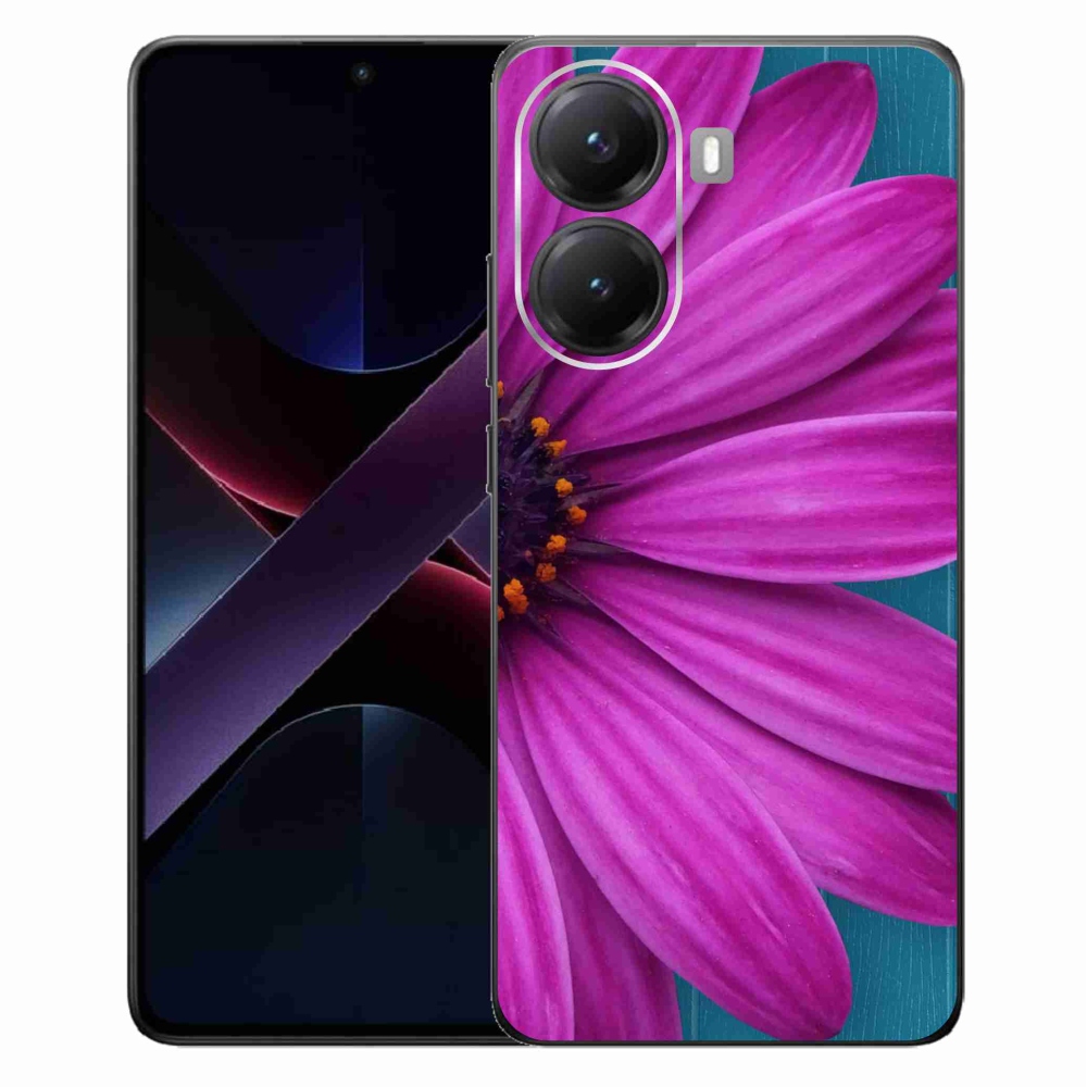 Gélový kryt mmCase na Xiaomi Poco X7 Pro 5G - fialová margaréta