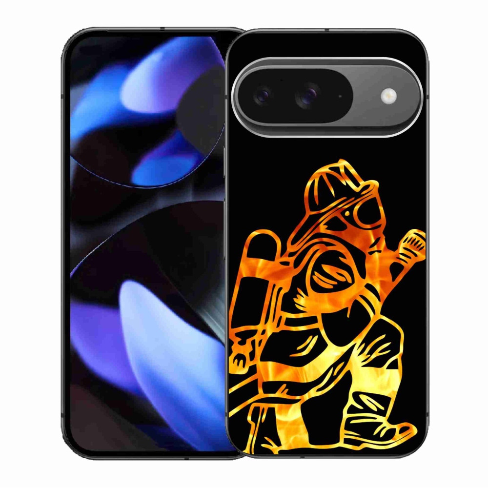 Gélový kryt mmCase na Google Pixel 9/9 Pro - hasič 1
