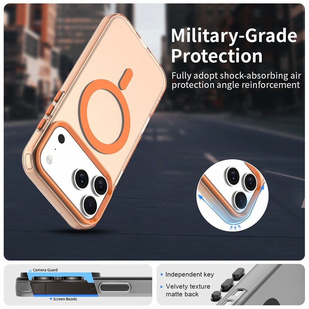 Candy gélový obal s MagSafe na iPhone 17 Pro - oranžový