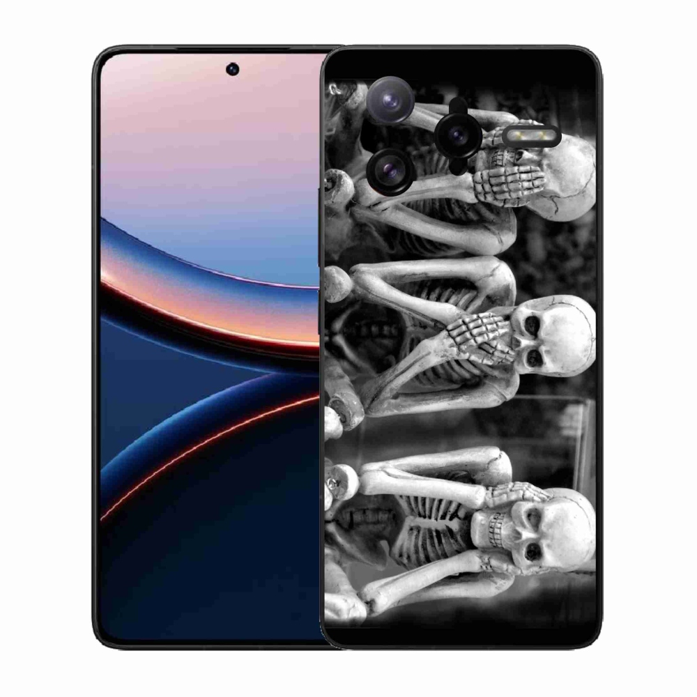 Gélový kryt mmCase na Xiaomi Poco F7 Ultra - kostlivci