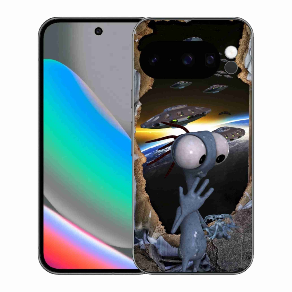 Gélový kryt mmCase na Google Pixel 10 Pro - mimozemšťan