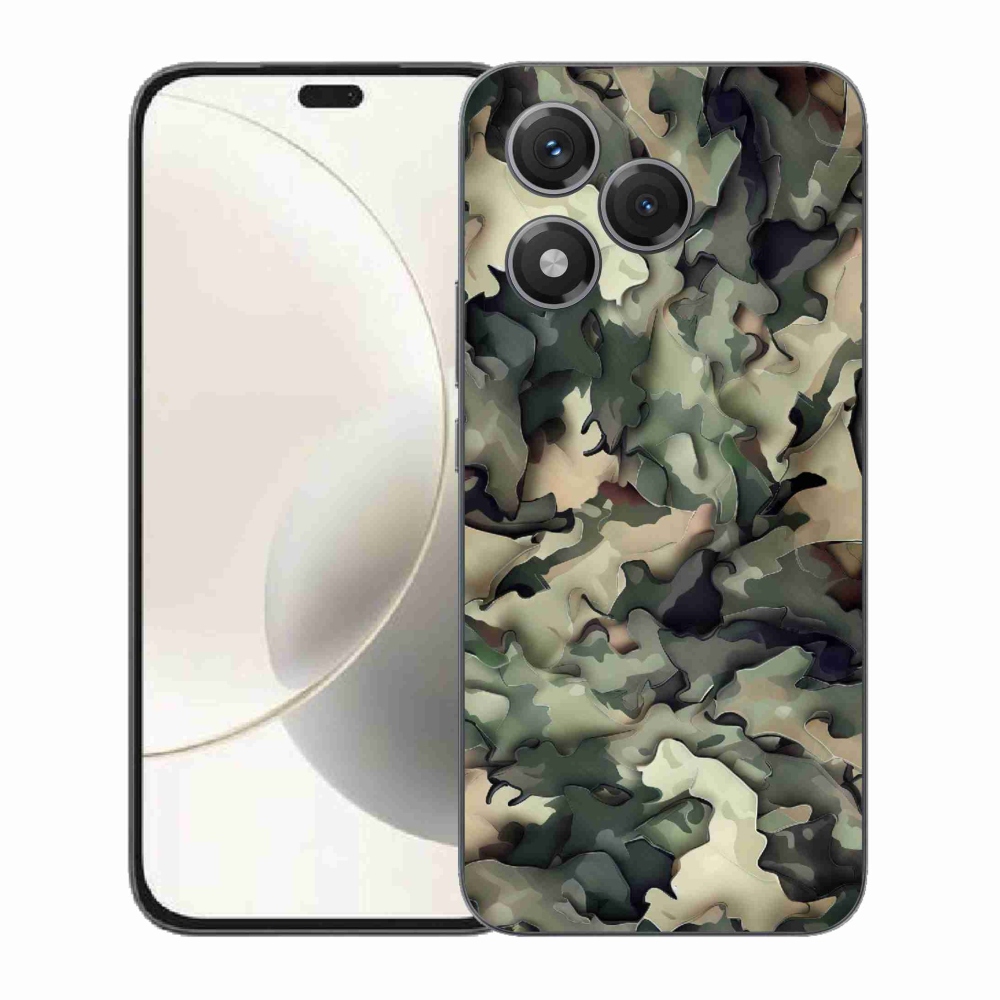 Gélový kryt mmCase na Honor 400 Lite - maskáčový vzor 9