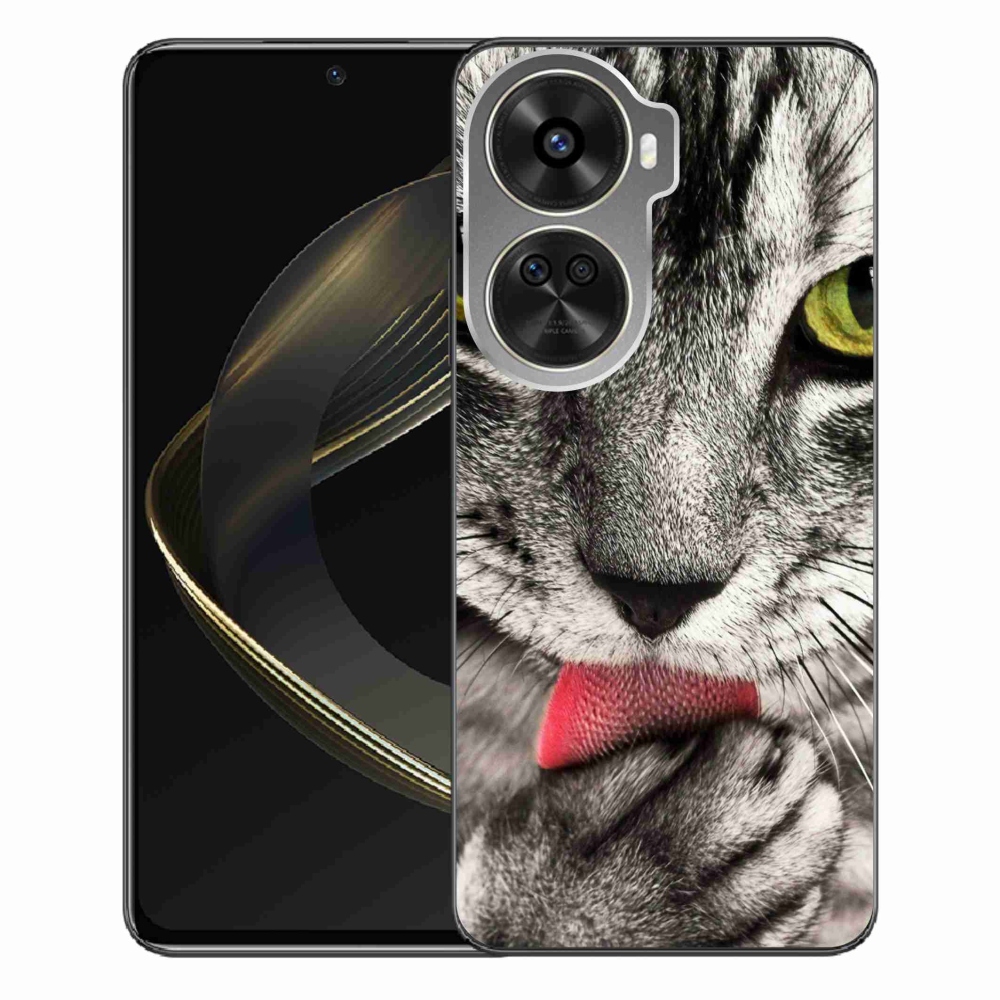 Gélový kryt mmCase na Huawei Nova 12 SE - zelené mačacie oči