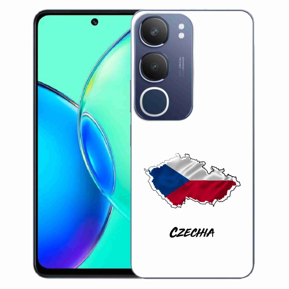 Gélový kryt mmCase na Vivo Y19s - Czechia biele pozadie