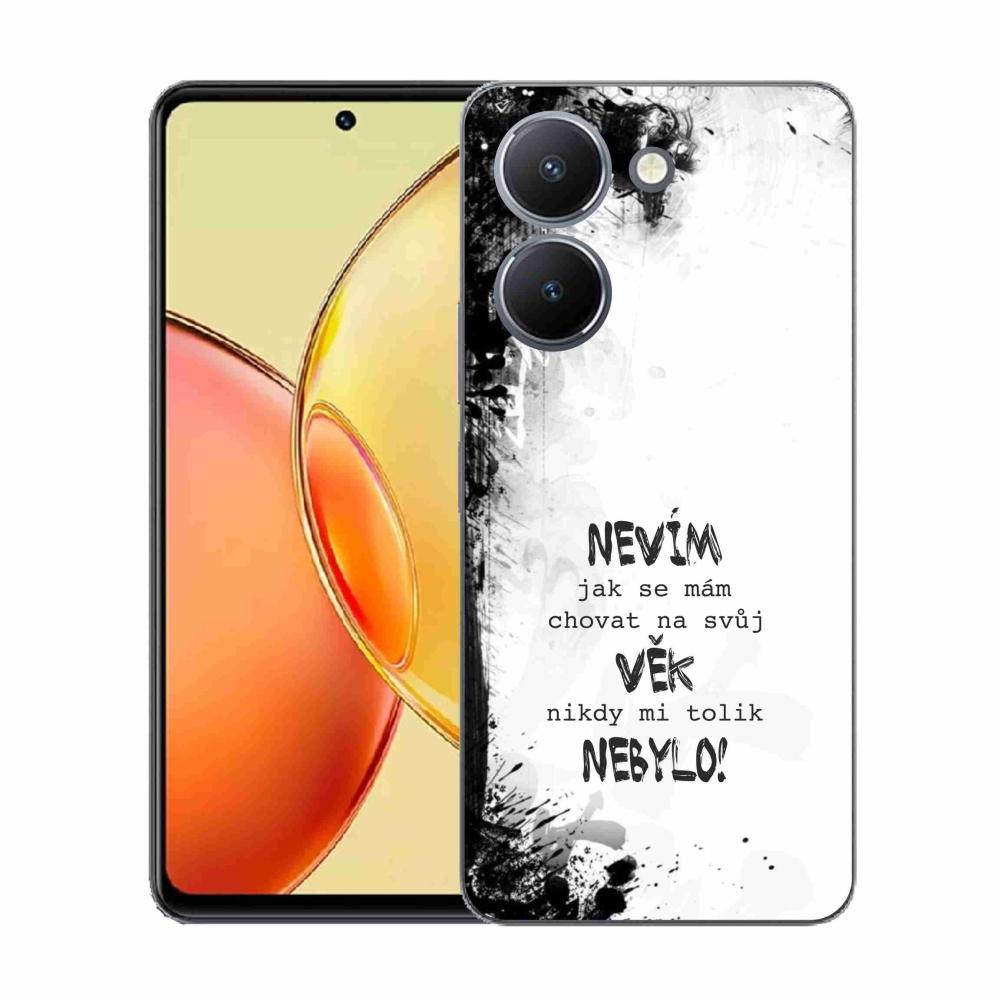 Gélový kryt mmCase na Vivo Y36 - vtipný text 14 biele pozadie