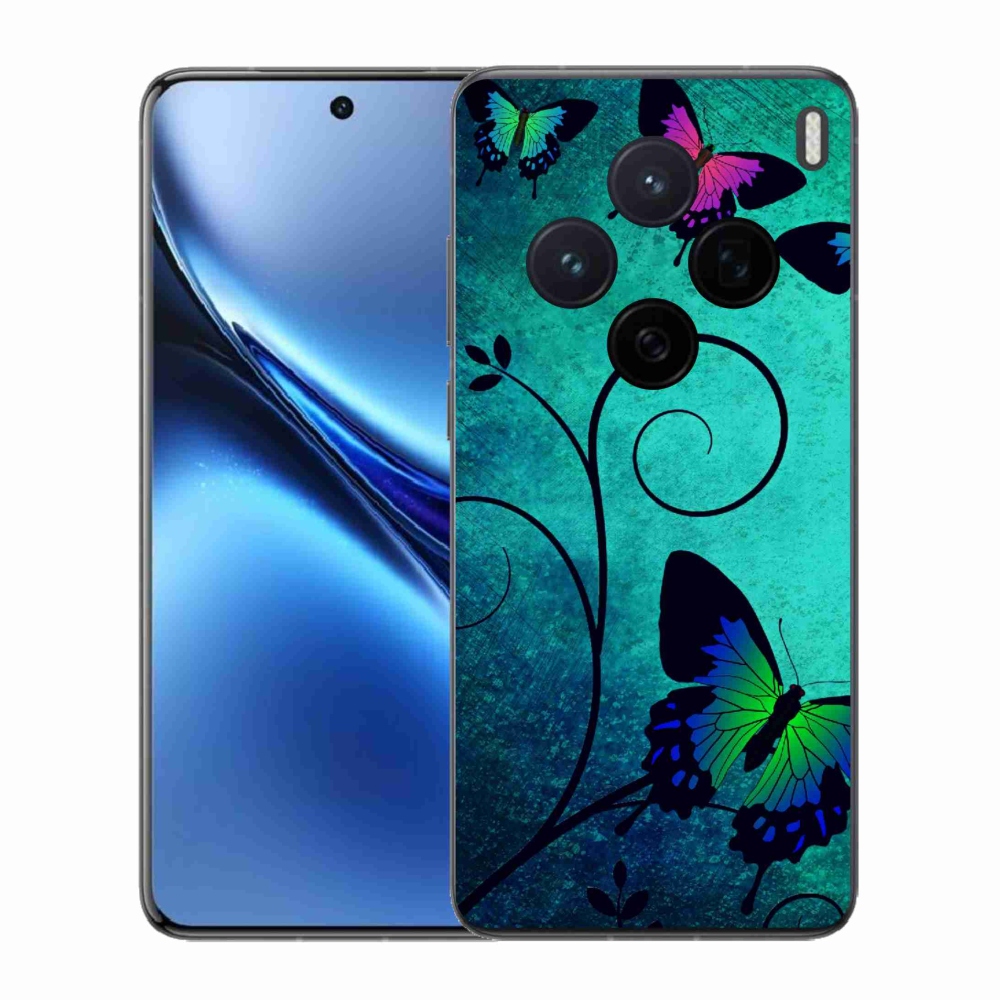 Gélový kryt mmCase na Vivo X200 5G - farební motýle