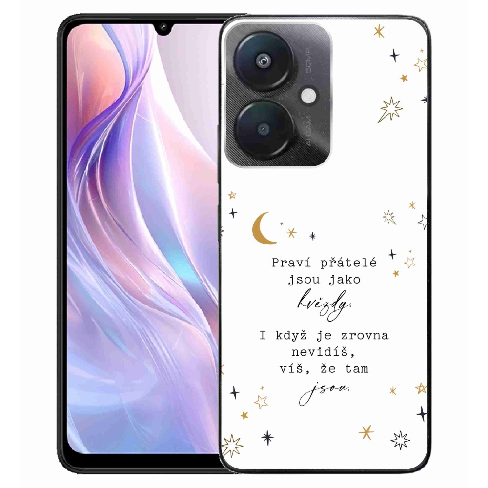 Gélový kryt mmCase na Xiaomi Redmi 13C 5G - citát 6 biele pozadie