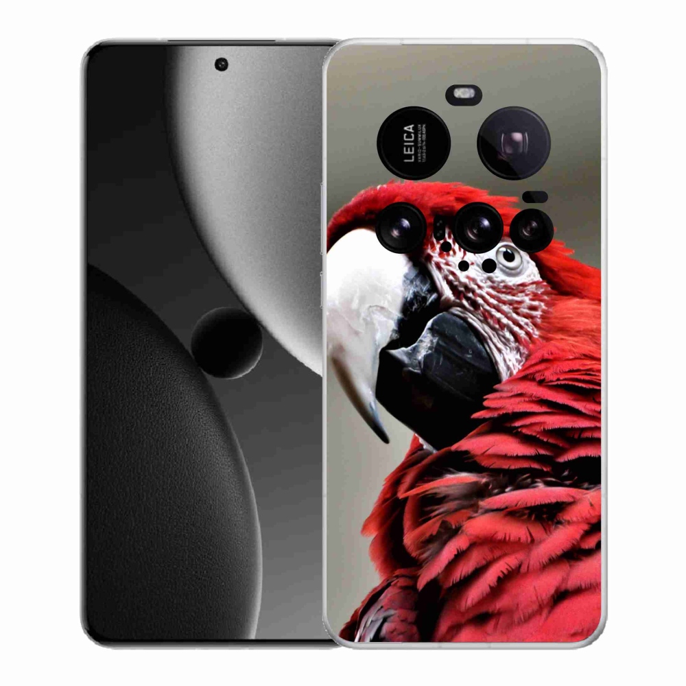 Gélový kryt mmCase na Xiaomi 15 Ultra - papagáj ara červený