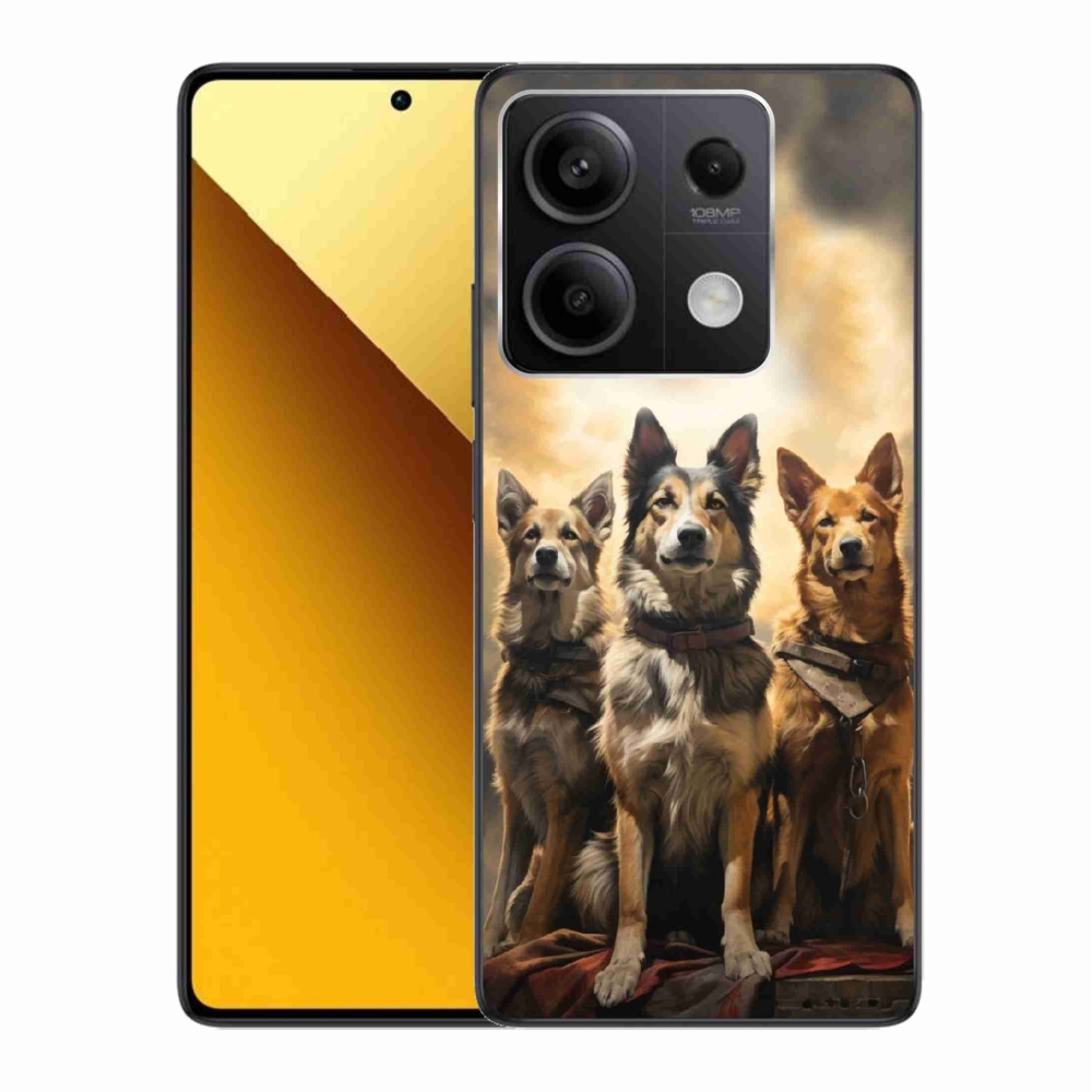 Gélový kryt mmCase na Xiaomi Redmi Note 13 5G - tri psy