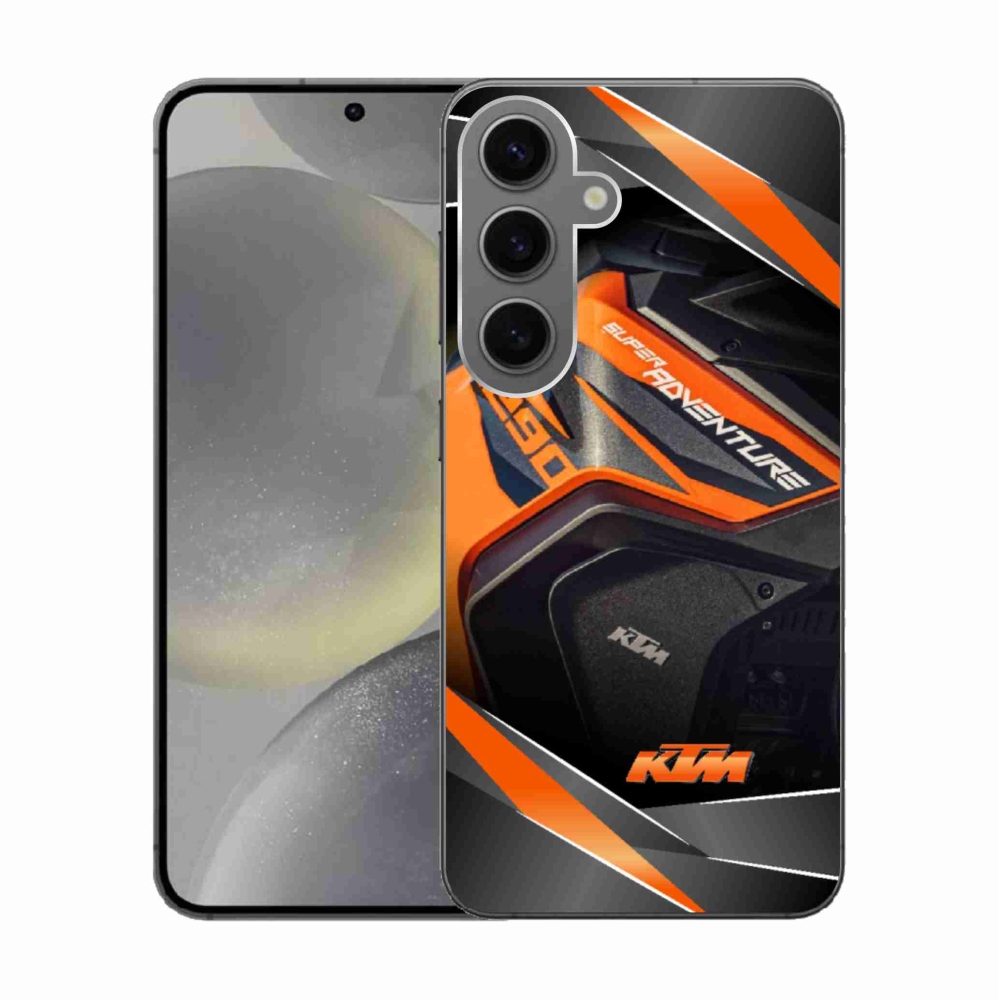 Gélový kryt mmCase na Samsung Galaxy S24 - motorka ktm