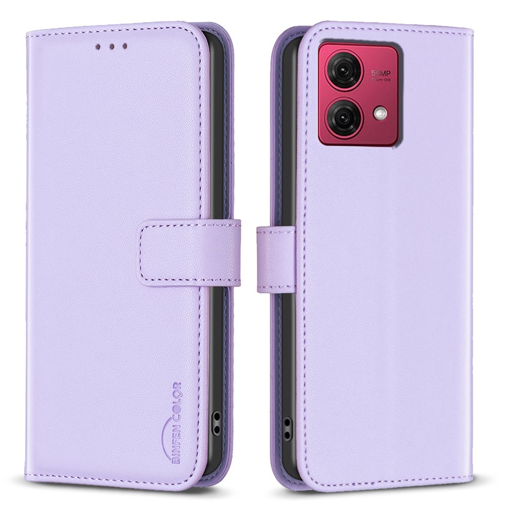 BNF knižkové púzdro na Motorola Moto G84 5G - svetlofialové