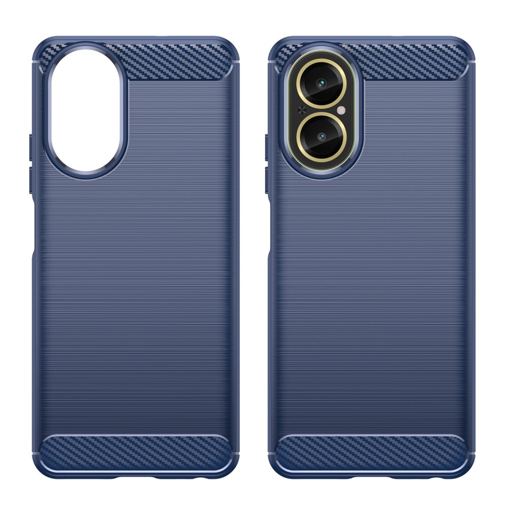 Carbon odolný gélový obal na mobil Realme C67 - modrý
