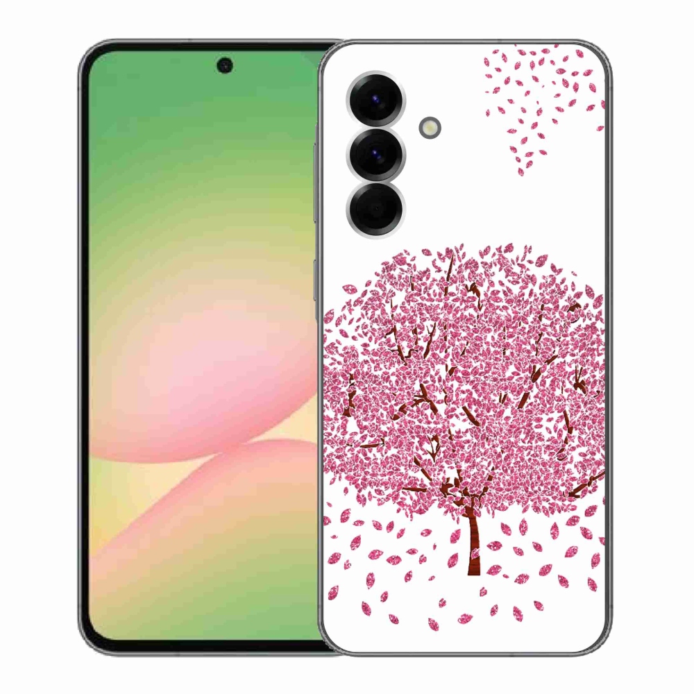 Gélový kryt mmCase na Samsung Galaxy A56 5G - kreslený strom s listami