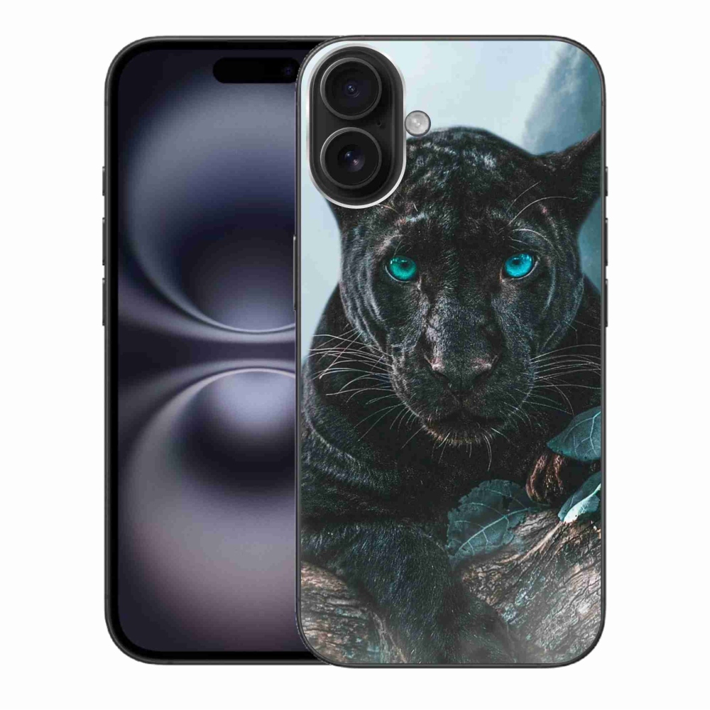 Gélový kryt mmCase na iPhone 16 Plus - čierny panter