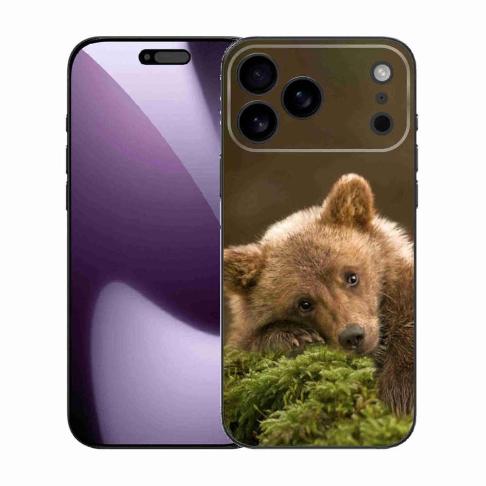 Gélový kryt mmCase na iPhone 17 Pro Max - medveď