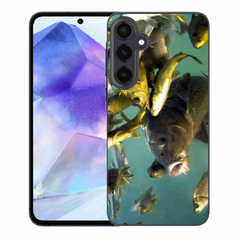 Gélový obal mmCase na Samsung Galaxy A55 5G - kŕdeľ rýb