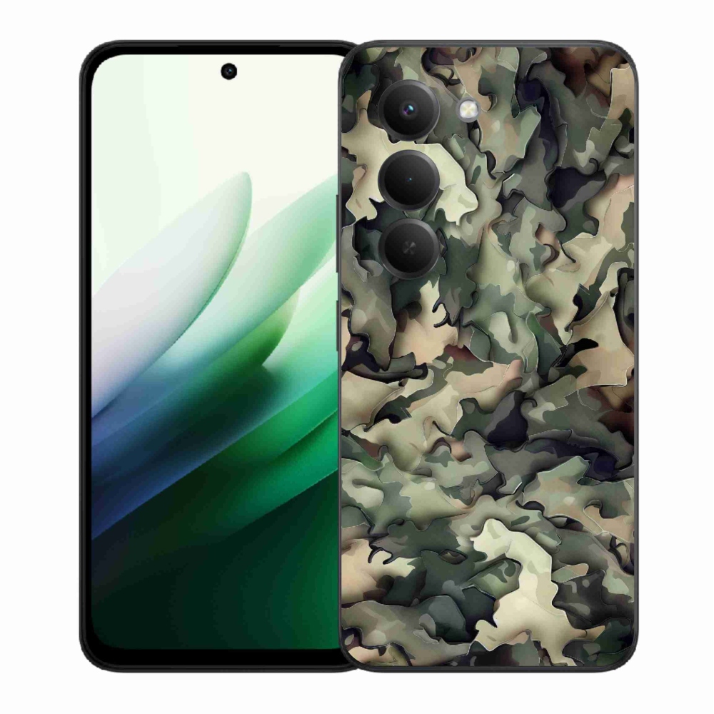 Gélový kryt mmCase na Xiaomi Redmi 15 5G (169mm) - maskáčový vzor 9