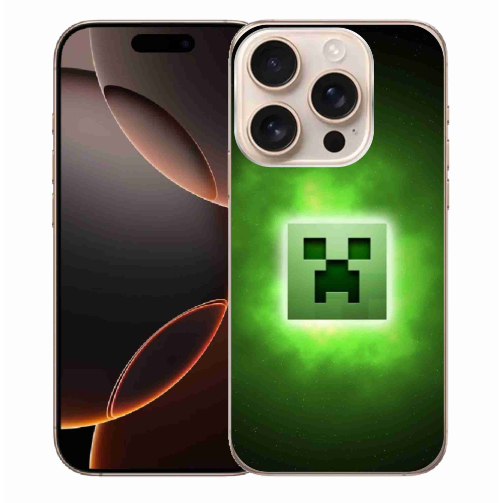 Gélový kryt mmCase na iPhone 16 Pro Max - minecraft