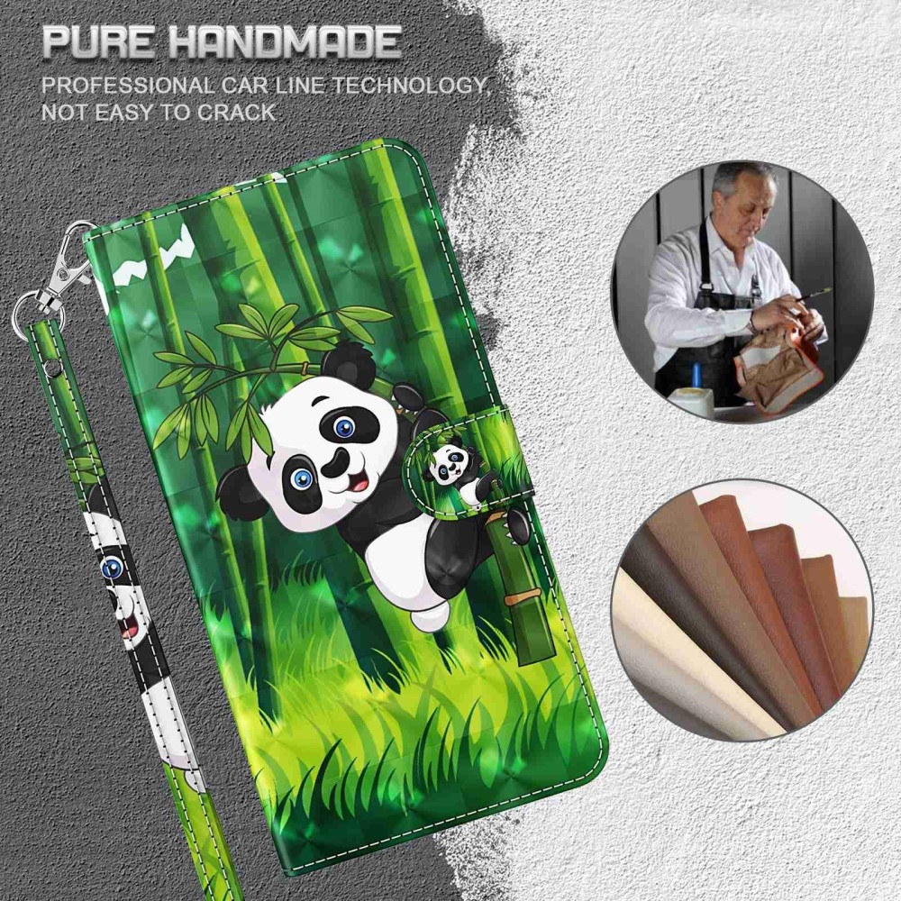 Print knižkové púzdro na Xiaomi Redmi Note 13 Pro 5G/Poco X6 5G - panda na bambuse