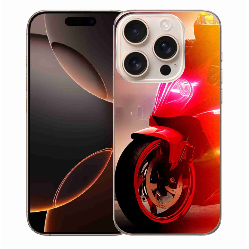 Gélový kryt mmCase na iPhone 16 Pro Max - motorka