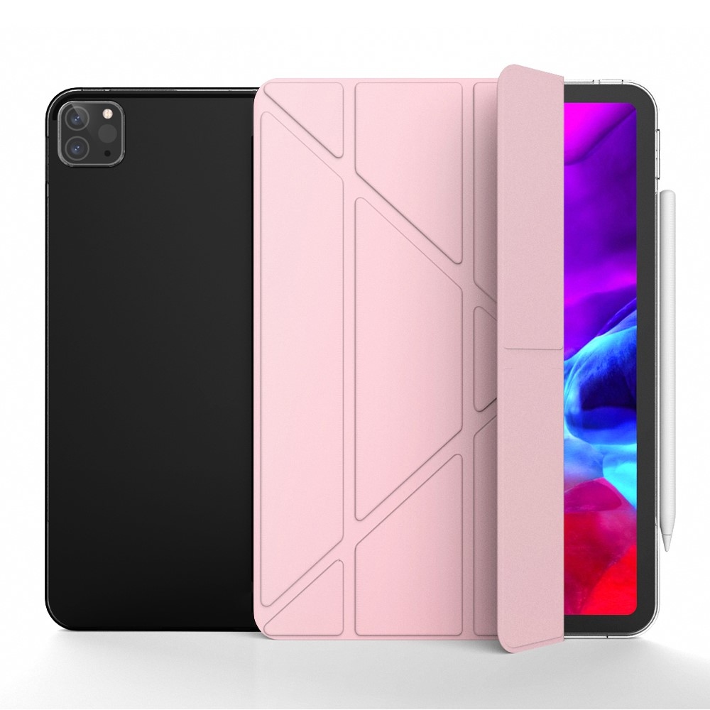 Origami chytré polohovacie puzdro na tablet iPad Air 13 (2024)/(2025) - ružovozlaté