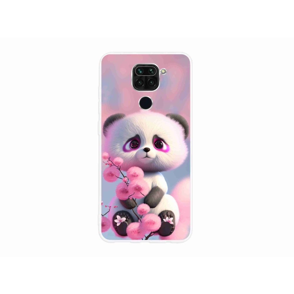 Gélový kryt mmCase na Xiaomi Redmi Note 9 - roztomilá panda 1