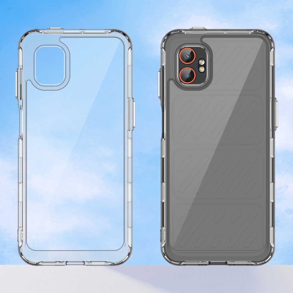 Gélový obal s pevným chrbtom na Samsung Galaxy Xcover 7 Pro - priehľadný