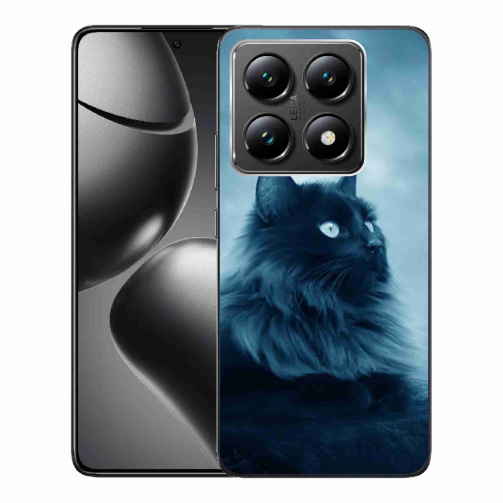 Gélový obal mmCase na Xiaomi 14T - čierna mačka 1