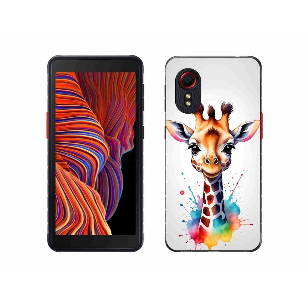 Gélový kryt mmCase na Samsung Galaxy Xcover 5 - žirafa 1