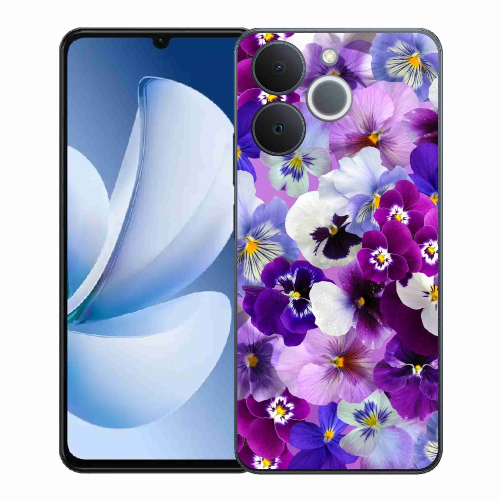 Gélový kryt mmCase na Realme Note 70T - kvety 9