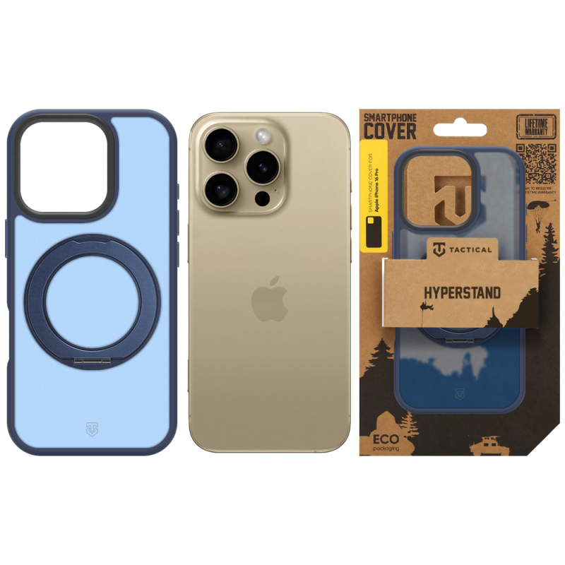 Tactical MagForce Hyperstand – puzdro pre Apple iPhone 16 Pro, farba Deep Blue