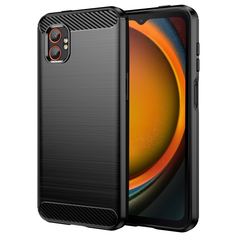 Carbon odolný gélový obal na Samsung Galaxy Xcover 7 Pro - čierny