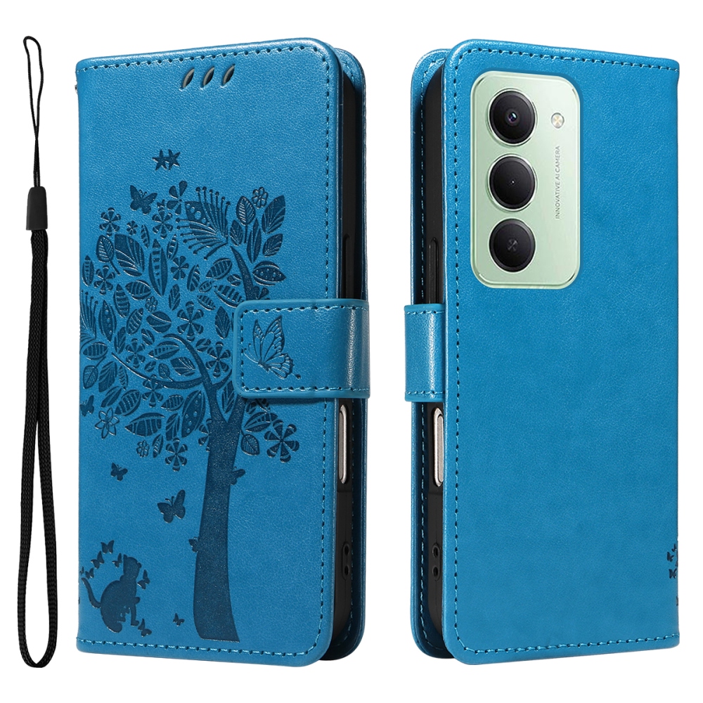 Trees knižkové púzdro na Xiaomi Redmi 15 4G (171mm) - modré