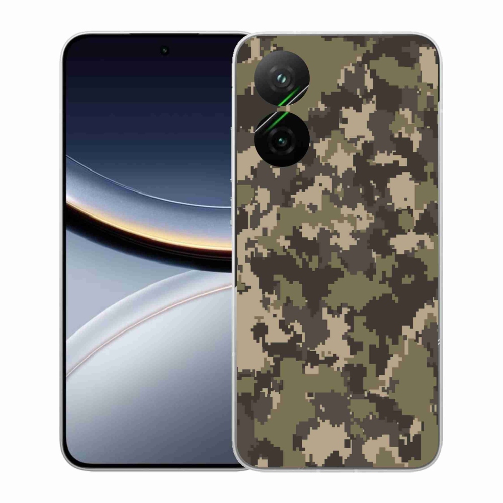 Gélový kryt mmCase na Xiaomi Poco F7 5G - maskáčový vzor 12