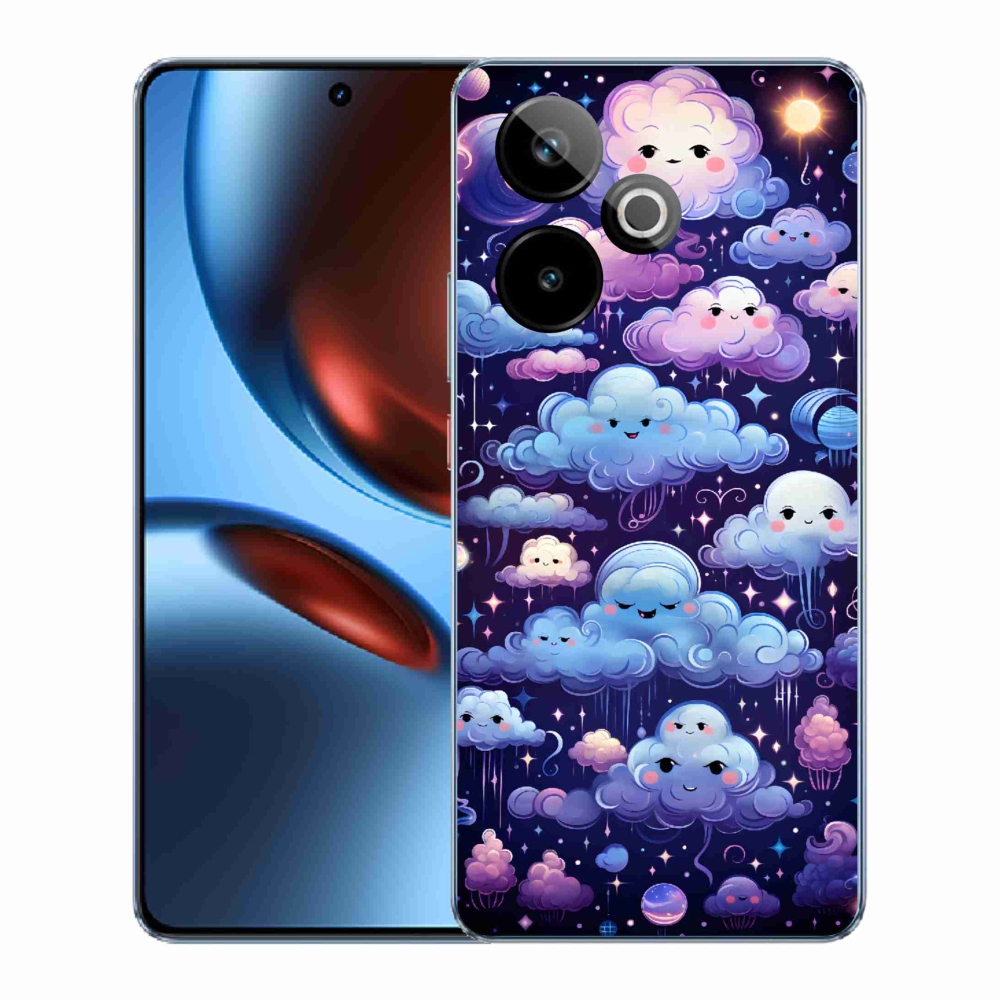Gélový kryt mmCase na Realme GT 7 5G/GT 7T 5G - mráčiky