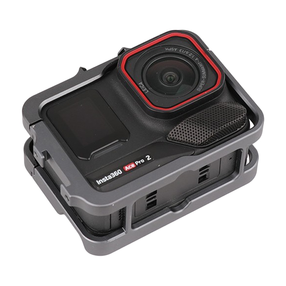Hliníkový ochranný rám s dvoma držiakmi príslušenstva pre Insta360 Ace Pro 2, Ace Pro a Ace