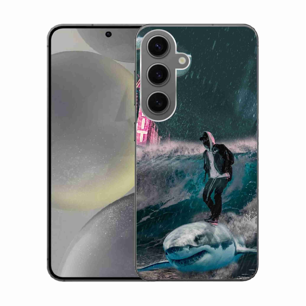Gélový kryt mmCase na Samsung Galaxy S24 - žralok