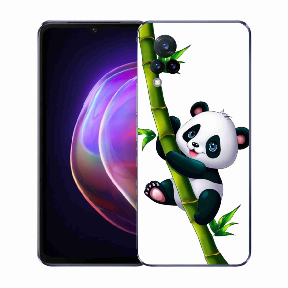 Gélový kryt mmCase na Vivo V21 4G/5G - panda na bambuse