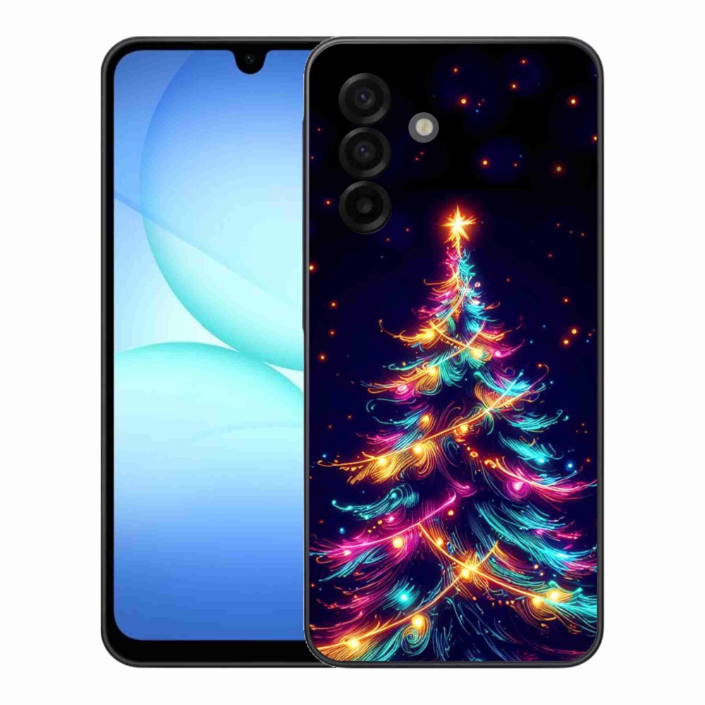 Gélový kryt mmCase na Samsung Galaxy A17 5G - neónový vianočný stromček