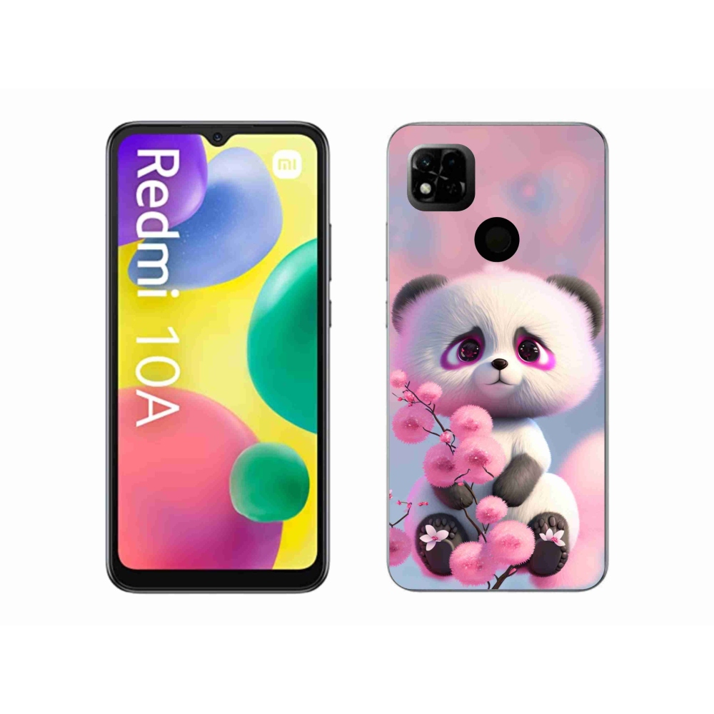 Gélový kryt mmCase na Xiaomi Redmi 10A - roztomilá panda 1