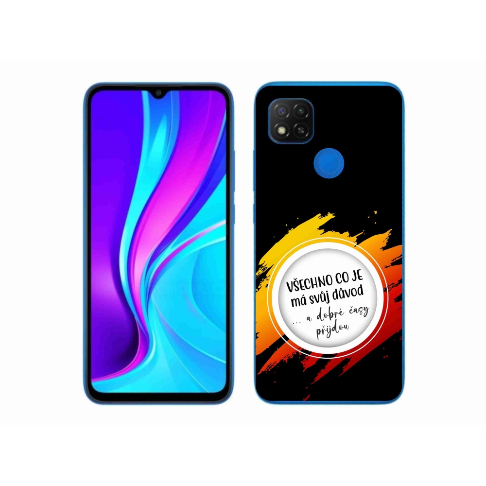 Gélový kryt mmCase na Xiaomi Redmi 9C - citát 3 čierne pozadie