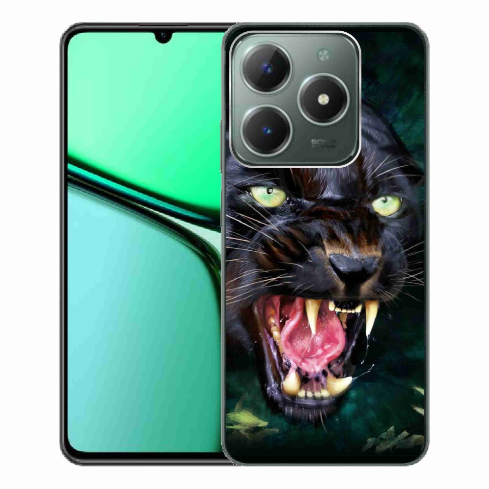Gélový kryt mmCase na Realme C61 - rozzúrený čierny panter