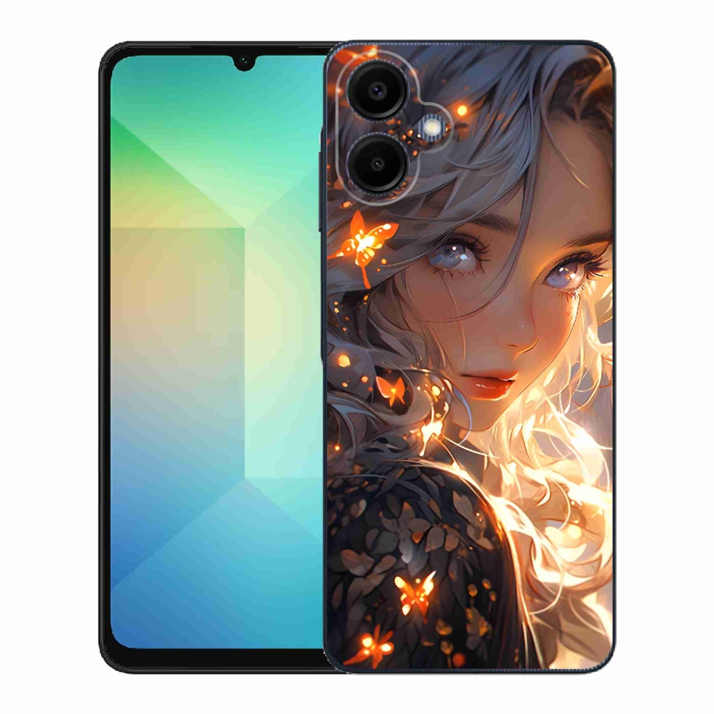 Gélový kryt mmCase na Samsung Galaxy A06 4G - dievča a motýle
