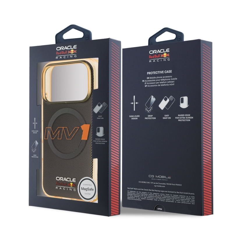 Red Bull PC Double Layer MV1 MagSafe Zadný Kryt pre iPhone 17 Pro Grey