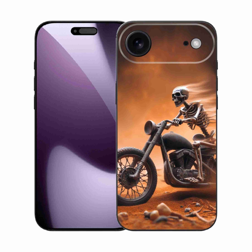 Gélový kryt mmCase na iPhone 17 Air - kostra na motorke