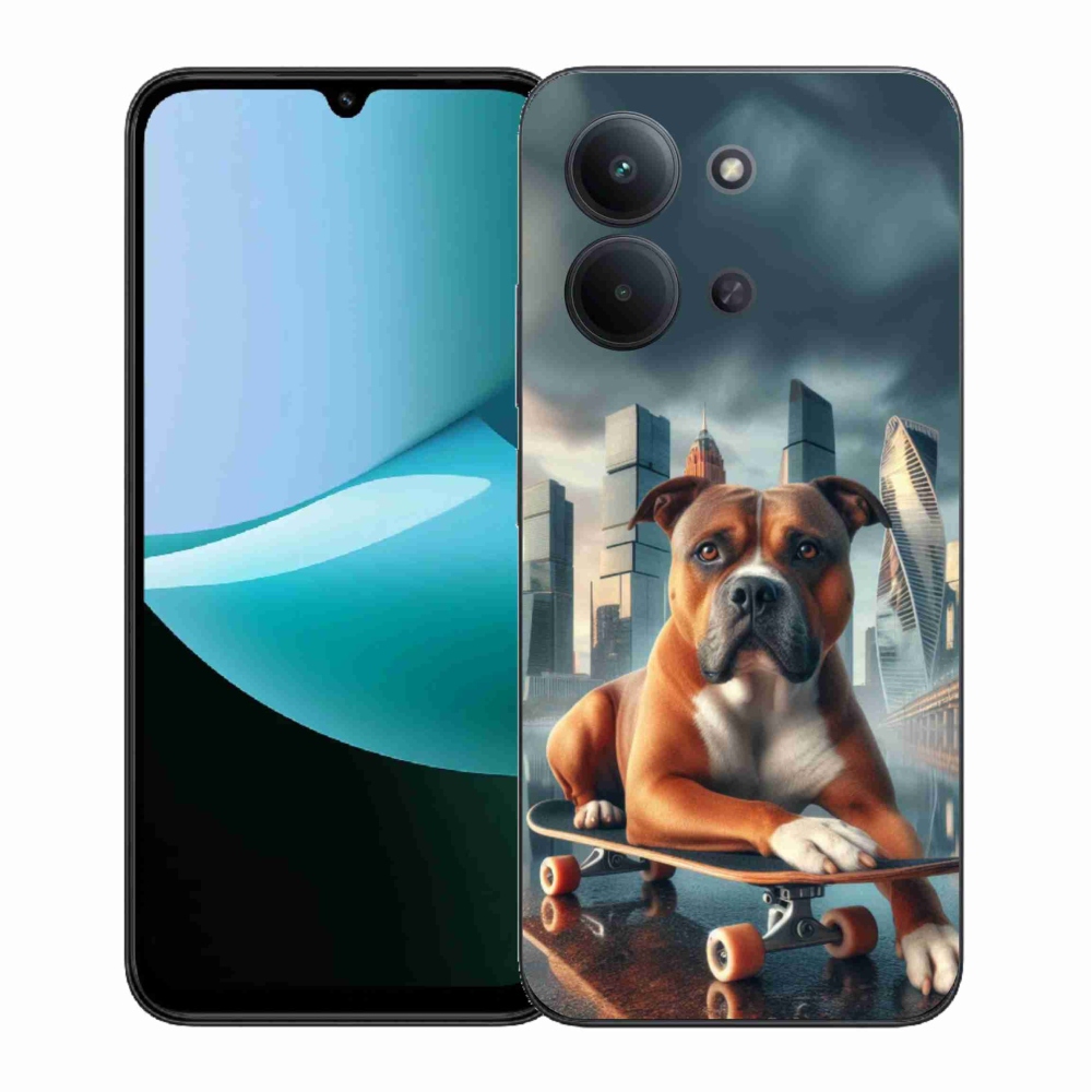 Gélový kryt mmCase na Xiaomi Redmi 15C 4G (171mm)/Poco C85 4G (171mm) - pes na skateboarde