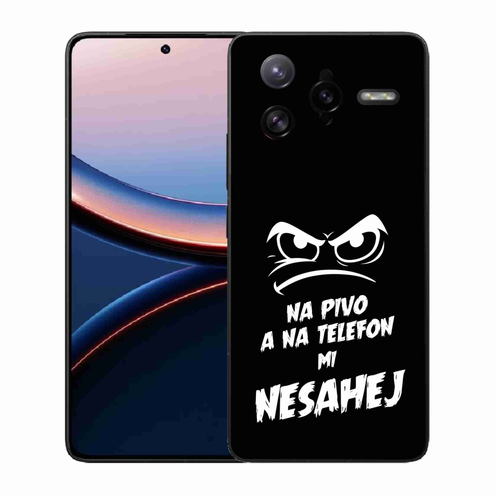 Gélový kryt mmCase na Xiaomi Poco F7 Ultra - pivný motív 2 čierne pozadie