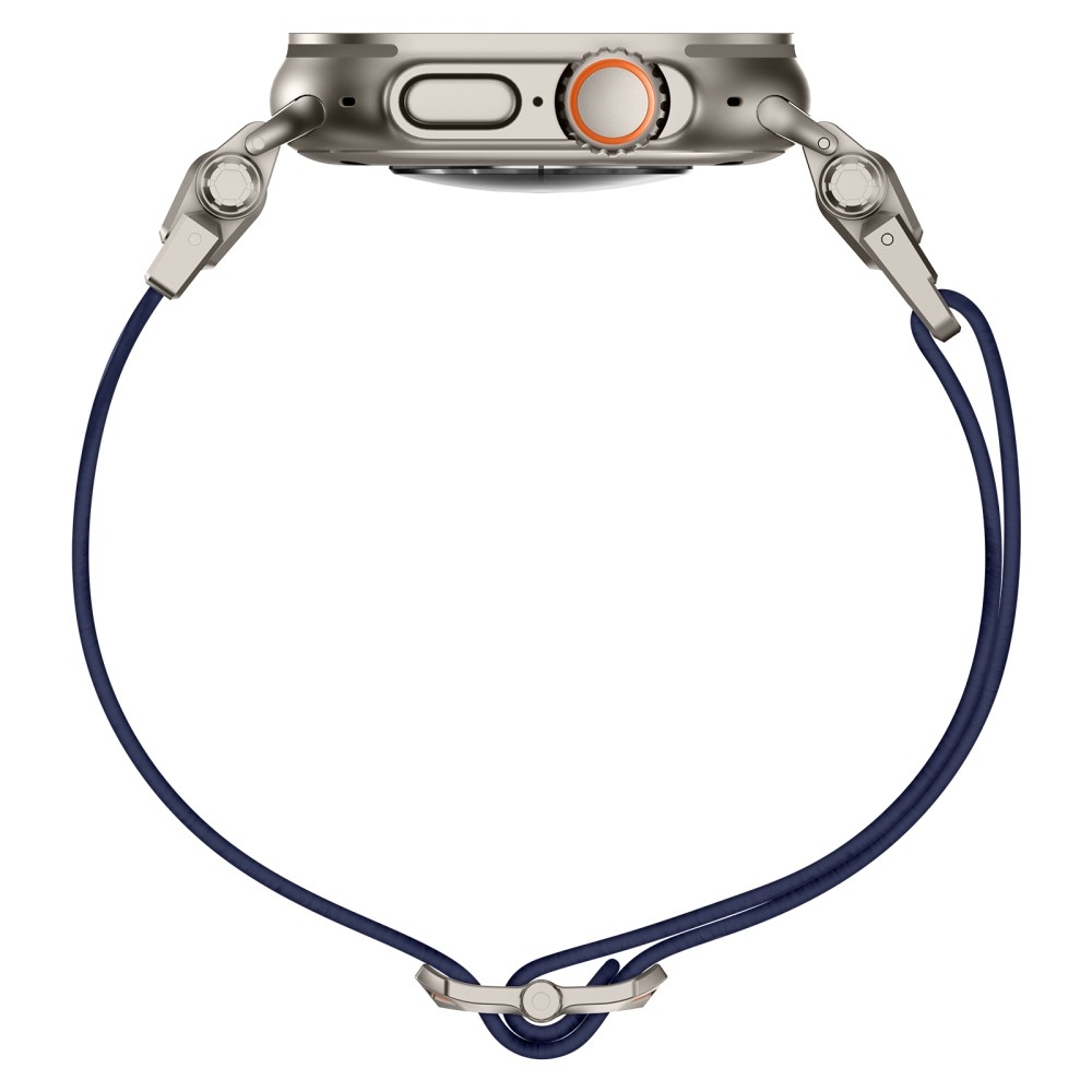 Titanium nylonový remienok na Apple Watch Ultra/Ultra 2 49mm/SE/SE 2022/2023 44mm/10 46mm/9/8/7 45mm/6/5/4 44mm/3/2/1 42 mm - modrý