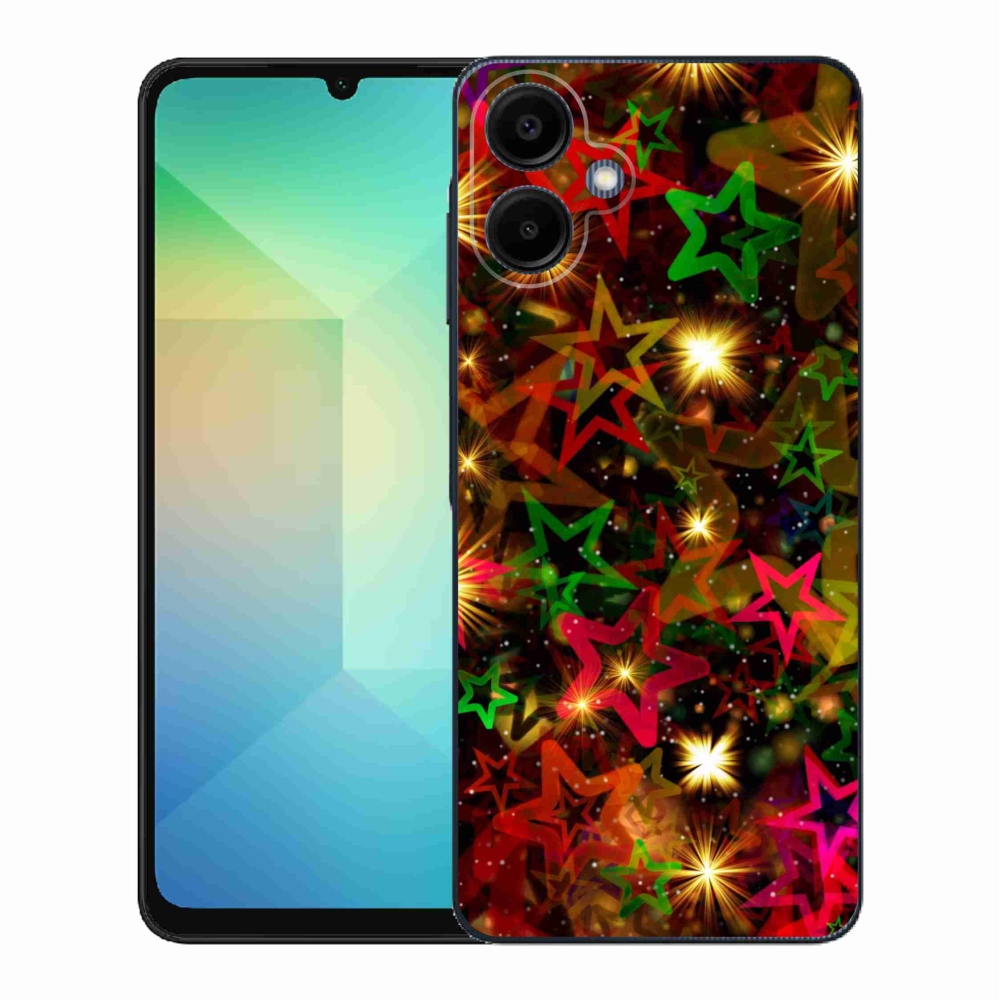 Gélový kryt mmCase na Samsung Galaxy A06 4G - farebné hviezdičky